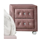 Reggie Pink Fabric Nightstand Model 30823 By ACME Furniture